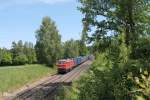 233 373-0 mit dem 47388 Containerzug Cheb - Irrenlohe bei Escheldorf.