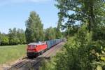 233 373-0 mit dem 47388 Containerzug Cheb - Irrenlohe bei Escheldorf.