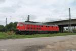 233 040-5 bei der Wochenendruhe in Regensburg Ost.