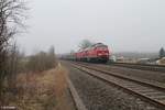 233 636 und 232 521 mit dem EZ 51716 Nürnberg - Senftenberg kurz hinter Wiesau.