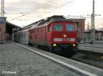 234 144-4 verlsst Frankfurt/Oder mit den EC47 Berlin-Warzawa-Express.