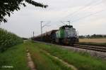 G1700BB der LDS (Eutiner Eisenbahnunternehmen)mit Schotterzug bei Moosham.