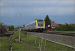 612 129 und 612 008 am künftigen Haltepunkt Warmbach.