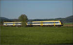 Ade Dieselloch.

612 014 und 612 015 bei Rechberg. April 2026.