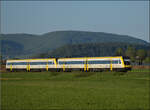 Ade Dieselloch.

612 014 und 612 015 bei Rechberg. April 2026.