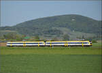 Ade Dieselloch.

612 015 und 612 014 bei Rechberg. April 2026.