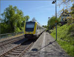 612 019 und 612 136 in Laufenburg (Baden). April 2026.