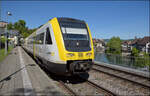 612 019 und 612 136 in Laufenburg (Baden). April 2026.