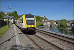 612 019 und 612 136 in Laufenburg (Baden). April 2026.