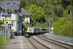 612 019 und 612 136 in Laufenburg (Baden). April 2026.