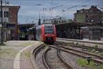 622 038 und 623 010 in Weinheim. Juli 2024.