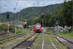 623 010 und 622 038 in Weinheim. Juli 2024.