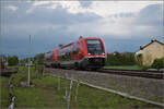 641 037 und 641 004 am künftigen Haltepunkt Warmbach.