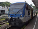 650 351 der Hunsrückbahn in Boppard. Juli 2024.