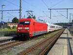 101 006 zog,am 20.August 2024,den IC Binz-Hamburg bis Rostock,am Schluß lief 101 066 mit.