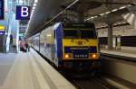 146 522-8 der InterConnex als X 80003 nach Warnemnde im Berlin Hbf.(tief).