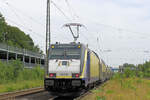 146 536 verlässt am 21.06.2024 den Bahnhof Tostedt und macht sich auf den Weg nach Hamburg.
