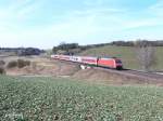 101 062-8 als RE4013 Nrnberg -Mnchen bei Fahlenbach.