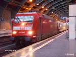 101 029-7 hat Berlin Ostbahnhof mit ein IC erreicht.