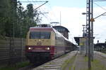 BR 101 001-6 vom DB Museum Koblenz mit DZ in Richtung Ostseebad Binz durch Hamburg Bergedorf am 9.Juni.2024  