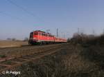 110 430-6 legt sich bei Geisenheim in die Kurve mit den RE15438 Koblenz HBF 12:56  