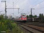 111 174-9 verlsst bei Regensburg Ost Regensburg mit der RE 32113/32167 Plattling.