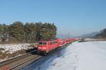 111 197-0 schiebt bei Darshofen den RE 4859 Nürnberg - München.