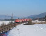 111 185-5 mit RE 4856 München - Nürnberg bei Darshofen.