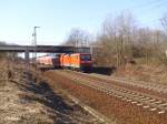 112 101 schiebt bei Frankfurt/Oder Nuhnen den RE1 Magdeburg.