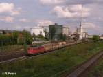 140 671-9 durchfhrt Regensburg mit ein CRL Autozug.