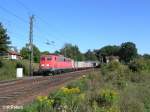 140 538-0 fhrt in Undorf mit ein leeren BB Holzzug ein.