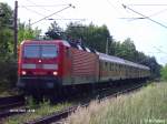 143 300-2 mit der RB11 Cottbus bei ex HP Vogelsang.