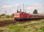 143 641-9 verlsst Eisenhttenstadt mit der RB11 Cottbuis.