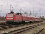 Der gegenzug nach Frankfurt/Oder wird von 143 193-1 durch Eisenhttenstadt geschoben.