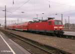 143 639-3 verlsst Leipzig HBF nach Halle.