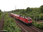 143 931-4 fhrt mit einer RB in Frankfurt/Oder ein.