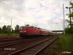 143 812-6 verlsst Eisenhttenstadt auf dme Weg nach Cottbus.