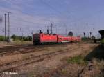 143 111-3 verlsst Eisenhttenstadt mit den RB11 Cottbus.