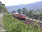 143 661-7 erreicht gleich Bacharach mit einer RB Mainz.