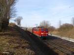 151 067-6 mit gemischten Gterzug bei Fahlenbach.