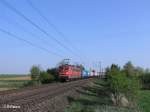 151 065-0 mit Containerzug bei Altegolsheim.