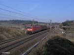 152 150-9 zieht bei Fahlbach ein gemischten Gterzug 24.03.11