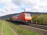 152 090-7 zieht bei Thngersheim ein Containerzug Consent Leasing.10.04.10