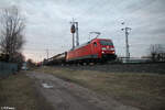 152 118-6 befährt das Glas der Treuchtlinger Kurve in Nürnberg Hohe Marter mit ein KLV Zug in Richtung Treuchtlingen. 02.02.24