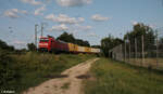 152 141-8 durchfährt die Treuchtlinger Kurve in Nürnberg Hohe Marter mit einem Containerzug aus Nürnberg Hafen.