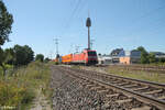 152 017-0 zieht mit einem Containerzug nach Regensburg Ost durch Nürnberg Hohe Marter.