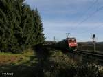 185 292-0 266 und ein gemischten Gterzug bei Wilmerdorf.