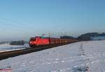 185 287-0 zieht den Kohlependel Linz - Saarbrücken bei Seubersdorf.