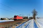 185 361-3 als Lz bei Mossham in Richtung Regensburg.