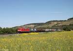 185 342-3 zieht bei Himmelstadt den KLV Zug Köln Kalk München Ost Rangierbahnhof.